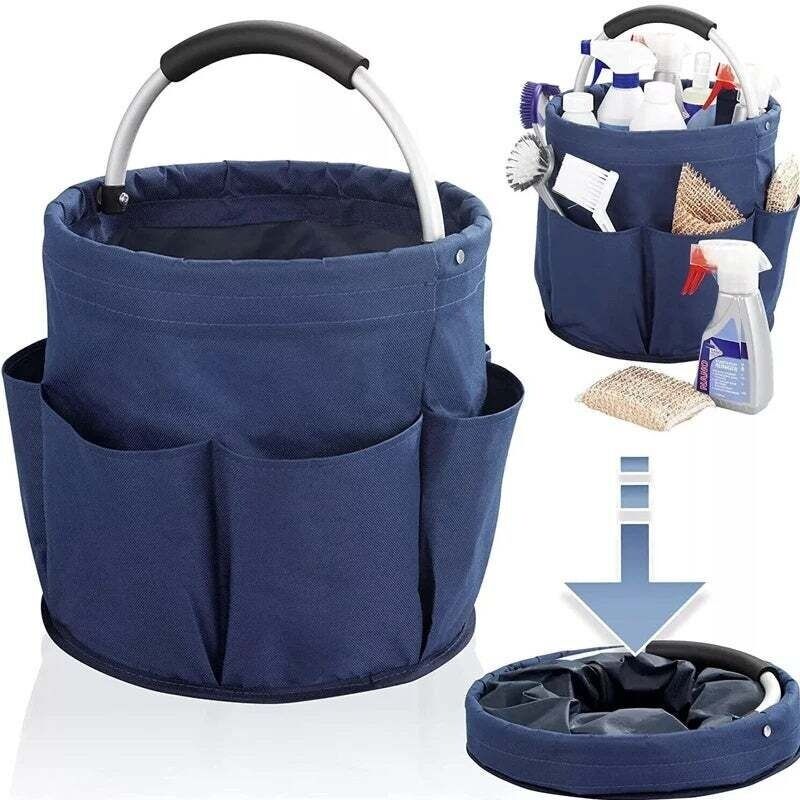 17l Werkzeug-eimer. Canvas-tool-organizer Für Die Eimerorganisation. Tragbare Multi-taschen-oberseite Für Innen- Und Gartenbereich