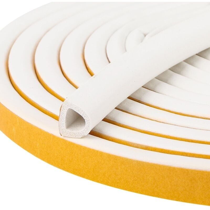 Selbstklebendes Dichtband Für Holztüren Und Stoßschutzstreifen. 6 Meter/rolle. Weiß. 14x12mm. Typ D