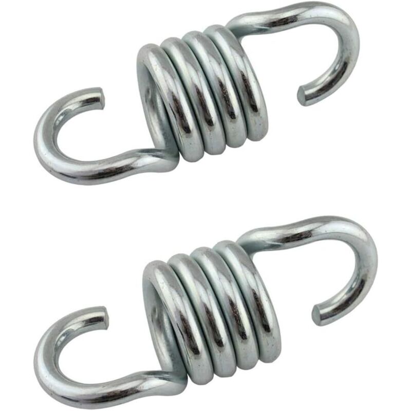 Set Aus 2 Rostfreien, Galvanisierten Eisenfedern Für Hängesessel Und Verandaschaukeln, Tragfähigkeit 500 Kg