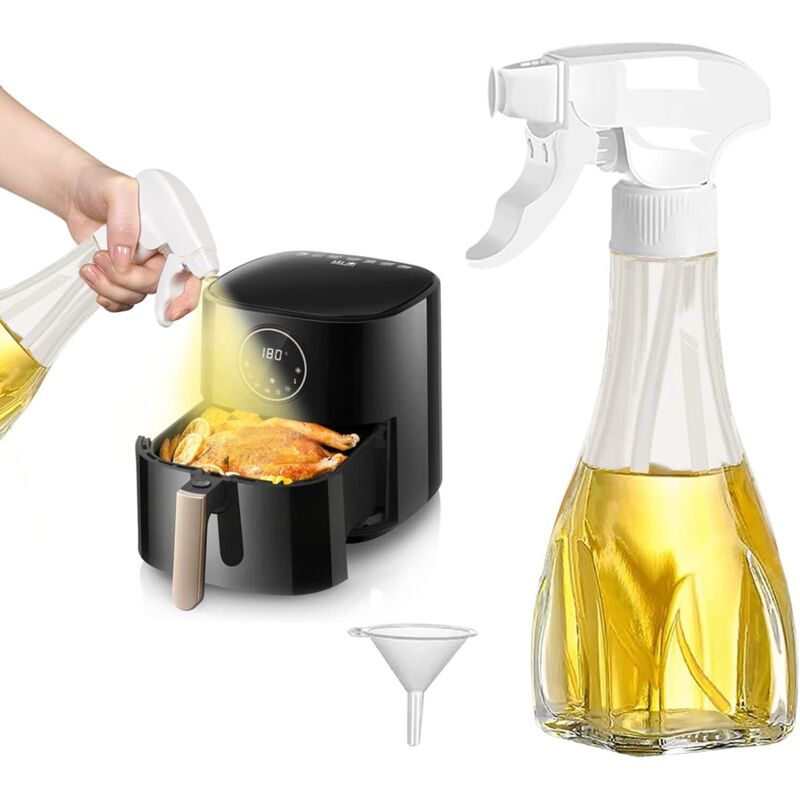 Küchenölspray 240 Ml, Olivenölspray Für Heißluftfritteuse, Verstellbarer Ölzerstäuber Zum Grillen, Backen Und Für Salate