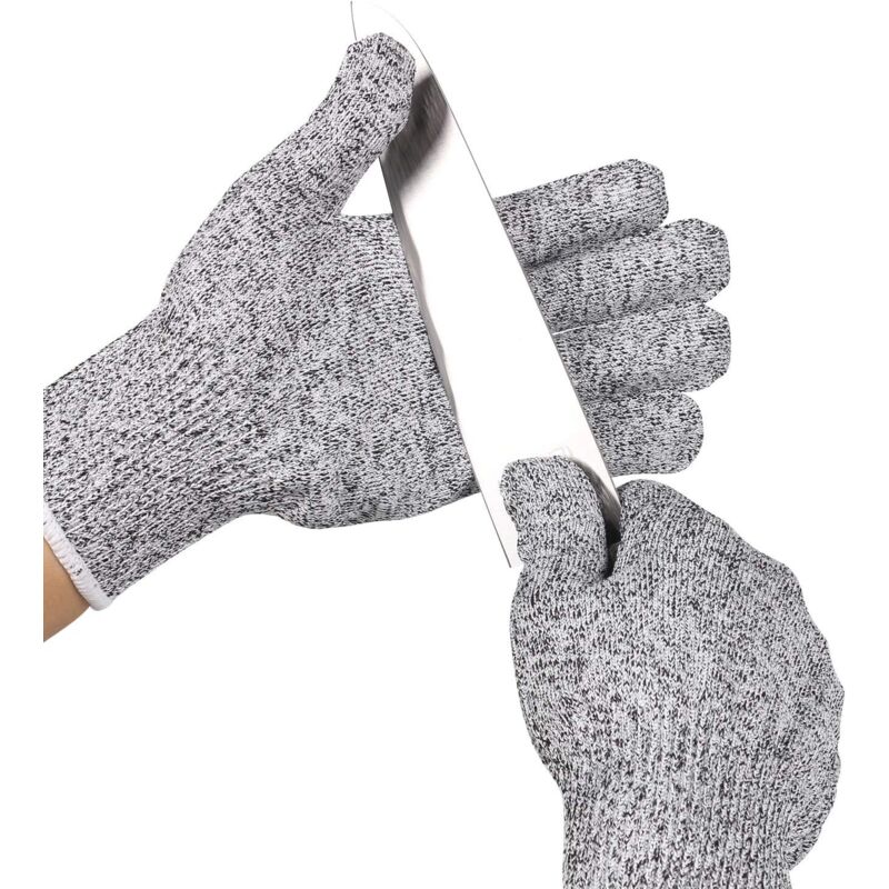 Schnittfeste Handschuhe Der Stufe 5, Sicherheitshandschuhe Für Die Küche Zum Fleischschneiden, Holzschnitzen, Schlachten Und Schnitzen
