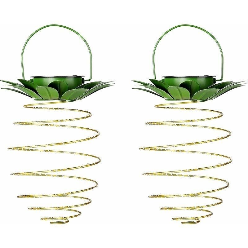 2er-set Solarlampen In Ananasform. 60 Wasserdichte Led-gartenleuchten Zur Gartendekoration, Für Rasen Und Hinterhof (warmweiß)