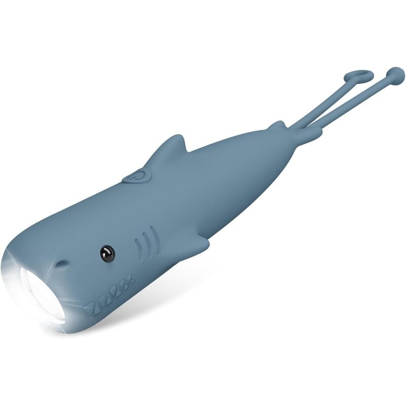 Shark Wiederaufladbare, Dimmbare Led-taschenlampe Mit Hoher Lumen-zahl Für Kinder, Camping, Wandern Und Als Geschenk Für Kinder [energieeffizienzklasse A+++]