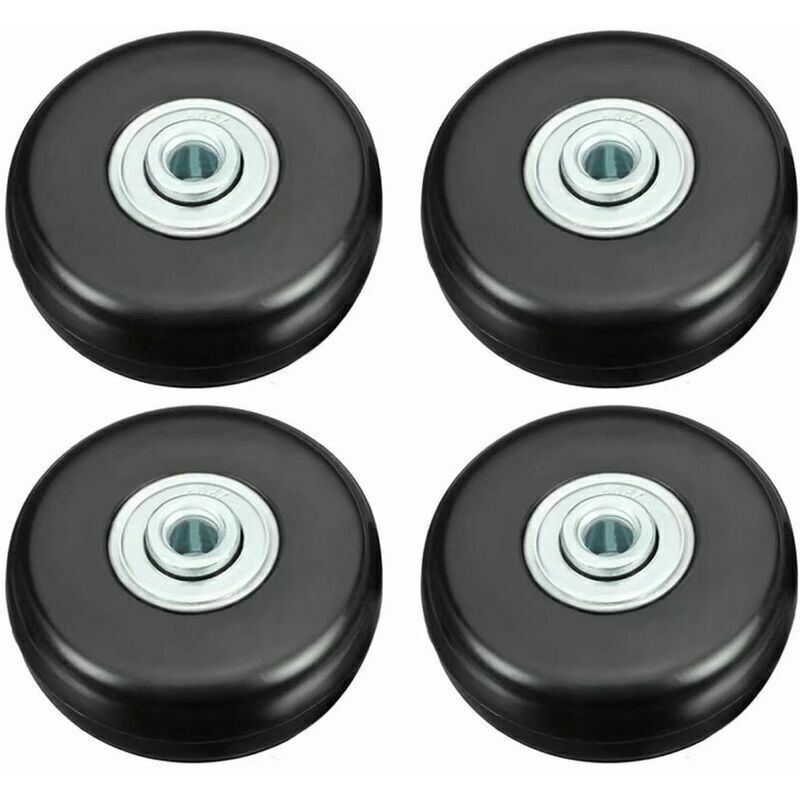 Kofferrolle 50 Mm – Hohe Tragfähigkeit Bis Zu 51 Kg – Leise Gummierung – Universelle Schwenkrolle – 4er-set Für Gepäck Und Taschen