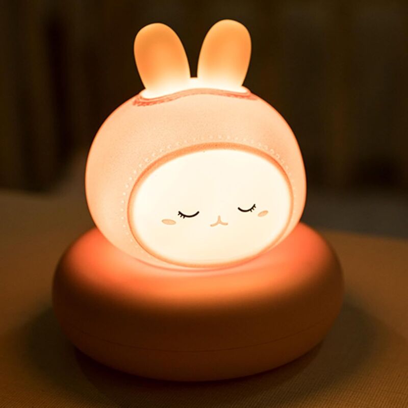 Wiederaufladbare Kinder-nachtlicht Hase, Nachttischlampe Für Babyzimmer, Geschenk Zur Geburt Für Mädchen [energieeffizienzklasse A]