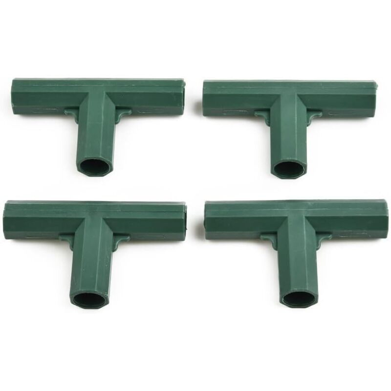 4er-set Kunststoff-rahmenverbinder Für Gartenüberdachung, Kletterpflanzen, Kompatibel Mit 16 Mm Gewächshausrohren (3-wege-t-stück)