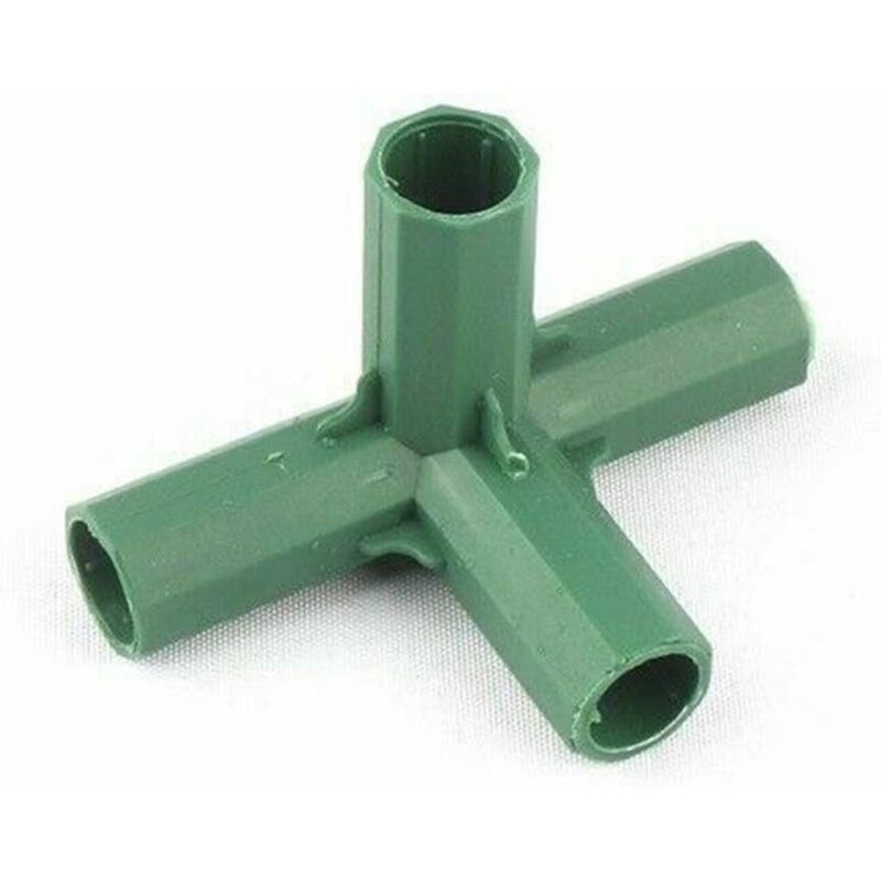 4er-set Kunststoff-rahmenverbinder Für Garten-vordach, Kletterpflanzen, Kompatibel Mit 16-mm-gewächshausstangen (rechtwinkliger 4-wege-winkel)