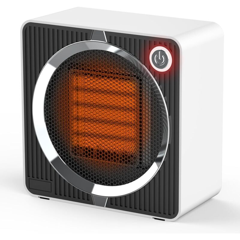 Zusatzheizung 500w, Keramik-ptc-heizlüfter, Mini-elektroheizung, Tragbar Und Leise, Mit Überhitzungs-/kippschutz Für Badezimmer Und Kleine Räume