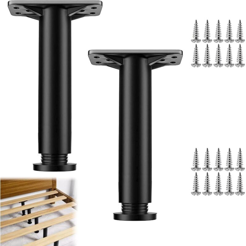 Verstellbare Möbelfüße, Universal Badezimmer Verstellbarer Fuß Für Möbel, Metall-befestigungsstützfüße, 2 Stück 22-42cm Möbelfüße Für Tisch Stuhl Schreibtisch Küche Schrank Sofa