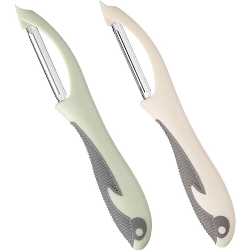 2-teiliger Gemüseschäler Und Obstschäler, Universeller Edelstahl-schäler Mit Drehbarer Klinge Und Rutschfestem Griff, Sparschäler Für Küche, Geeignet Für Kartoffeln, Karotten, Gurken