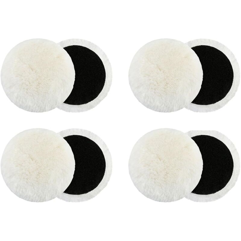 8er Set Polierscheiben Aus Wolle Für Winkelschleifer - 125 Mm - Filz - Glanzpolierscheibe - Runde Winkelschleiferscheibe - Polierscheiben Für Winkelschleifer (125 Mm)