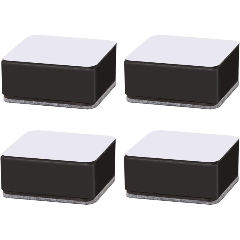 Möbelerhöher, Möbelfüße, Betterhöher, Tischerhöher, Schlafsofa-erhöher, Selbstklebende Möbelerhöher Aus Kohlenstoffstahl Für Sofa, Couchtisch, Schrank, 4er-set