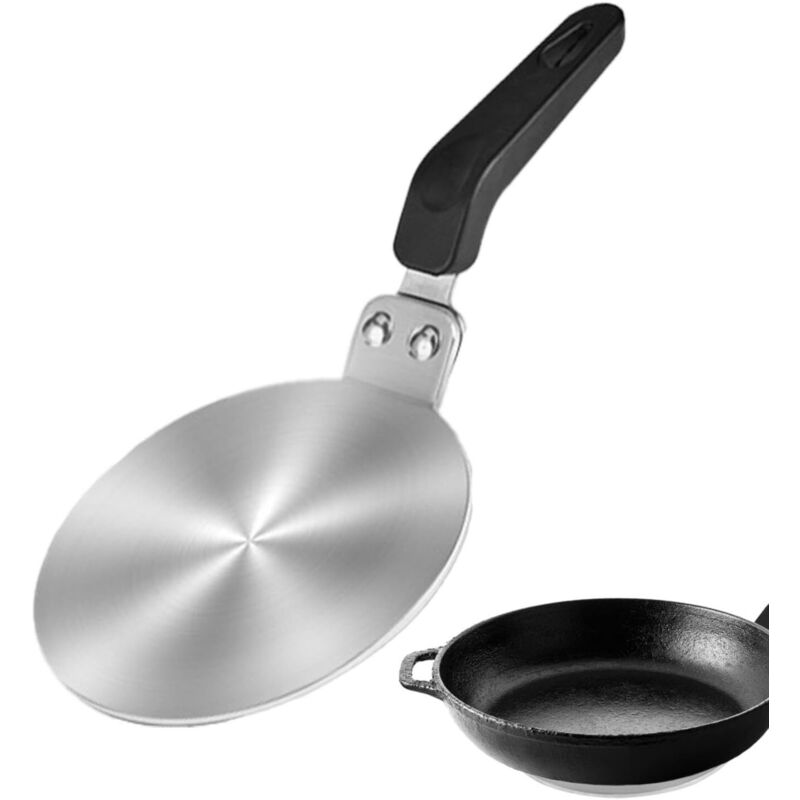 Induktionsadapter 13 Cm Mit Griff, Relaisscheibe, Wärmeverteilplatte, Konverter Aus Edelstahl
