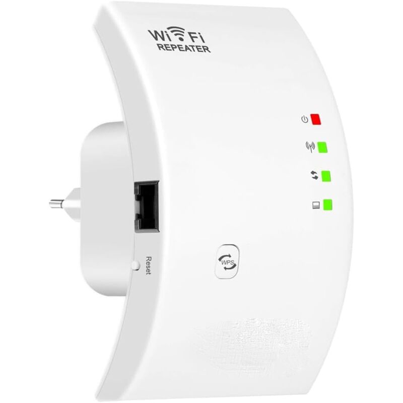 Starker Wifi-repeater 300mbps, Deckt Bis Zu 200㎡ Ab, Drahtloser Signalverstärker Und Extender Mit Wps Und Einem Ethernet-port, Kompatibel Mit Allen Internet-routern
