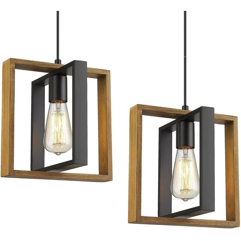Moderne Hängeleuchte, 2-teilig. Verstellbare Pendelleuchte. Küchen-pendelleuchte (glühbirne Nicht Enthalten)