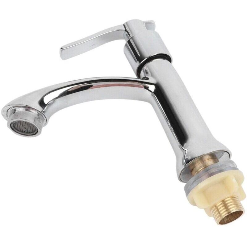 Einfacher Kaltwasserhahn. Wassersparend. Einfache Steuerung. Wasserdurchfluss. Minimalistisch. Modern. Aus Zinklegierung. Waschbeckenarmatur Für Das Badezimmer