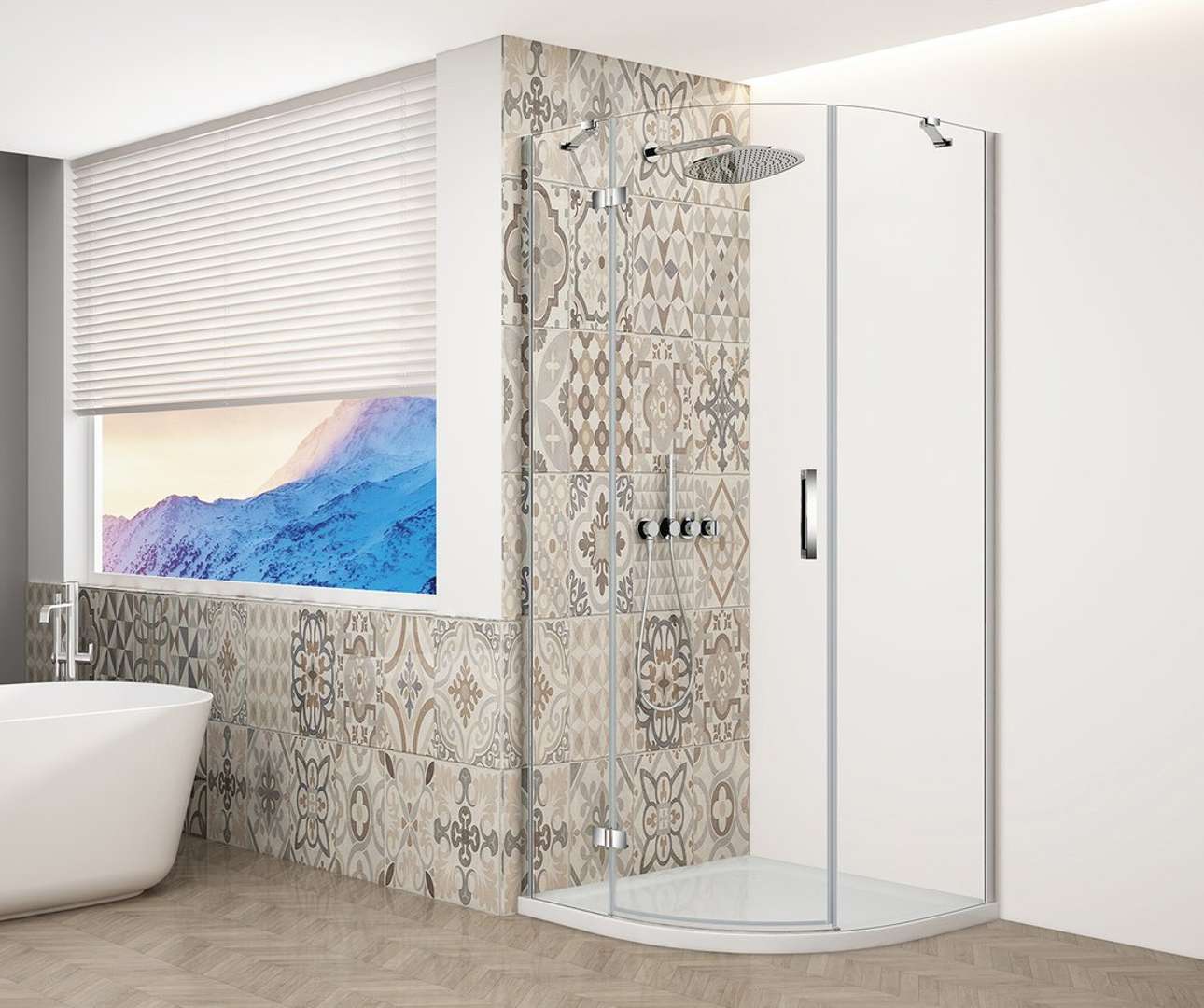 Gelco Trinity - Viertelkreis-duschkabine 90x90 Cm, Links, Klarglas/chrom Gt6590cl-ch