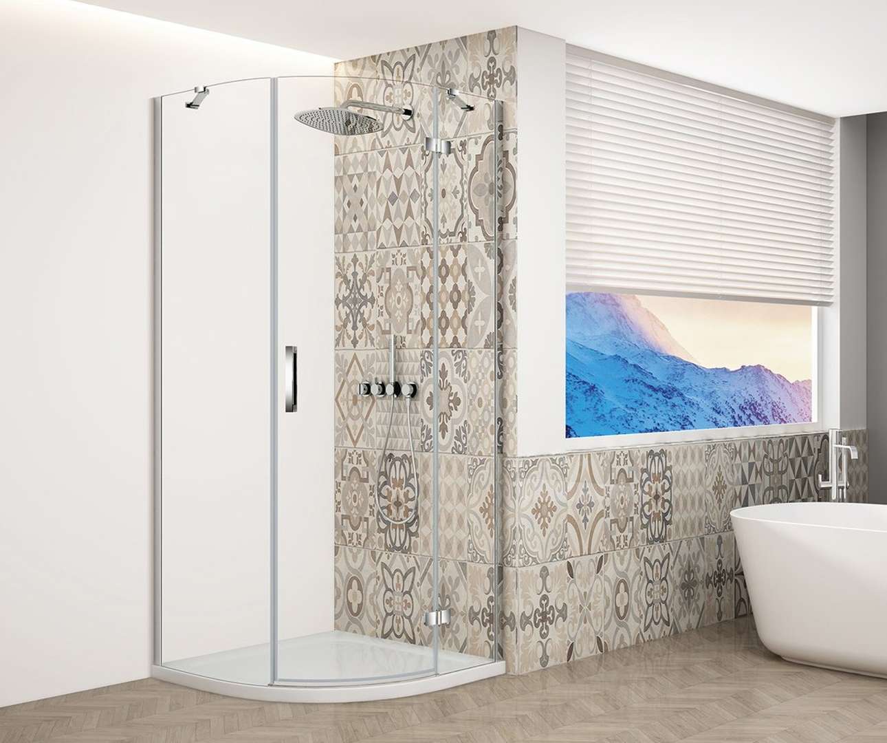 Gelco Trinity - Viertelkreis-duschkabine 90x90 Cm, Rechts, Klarglas/chrom Gt6590cr-ch