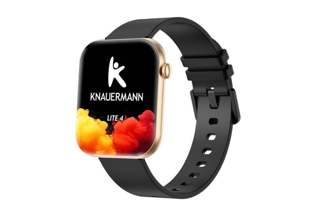 Knauermann Lite 4 (2026) Gesundheitsuhr mit GPS & Telefonfunktion Smartwatch, Bluetooth
