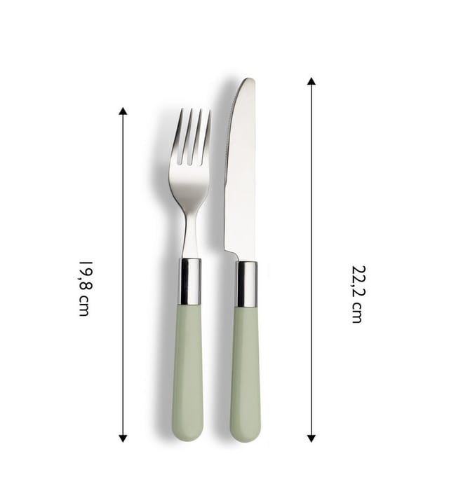 ECHTWERK Besteck-Set Bistro Besteckset 16tlg. (16-tlg), 4 Personen, Edelstahl 18/10, Kunststoff, mit Kunststoffgriffen aus hochwertigem Edelstahl für 4 Personen