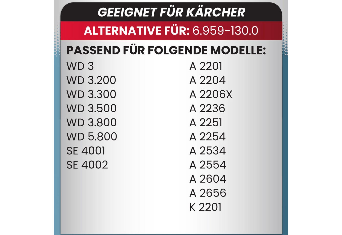McFilter Staubsaugerbeutel (10 Stück) geeignet für Kärcher 6.959-130.0, passend für Kärcher Nass-Trockensauger WD 3.500 P Staubsauger, Gummidichtring, hohe Reißfestigkeit, ungeeignet für Fein - und Schleifstaub, 10 St., Filterpapier, 3-lagig, formstabile Pappdeckscheibe Bild 2