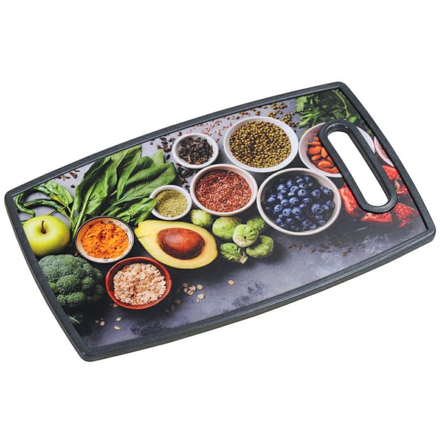 KESPER® Servierbrett Schneide- und Servierbrett, Heathy Kitchen 30814, (1-St)