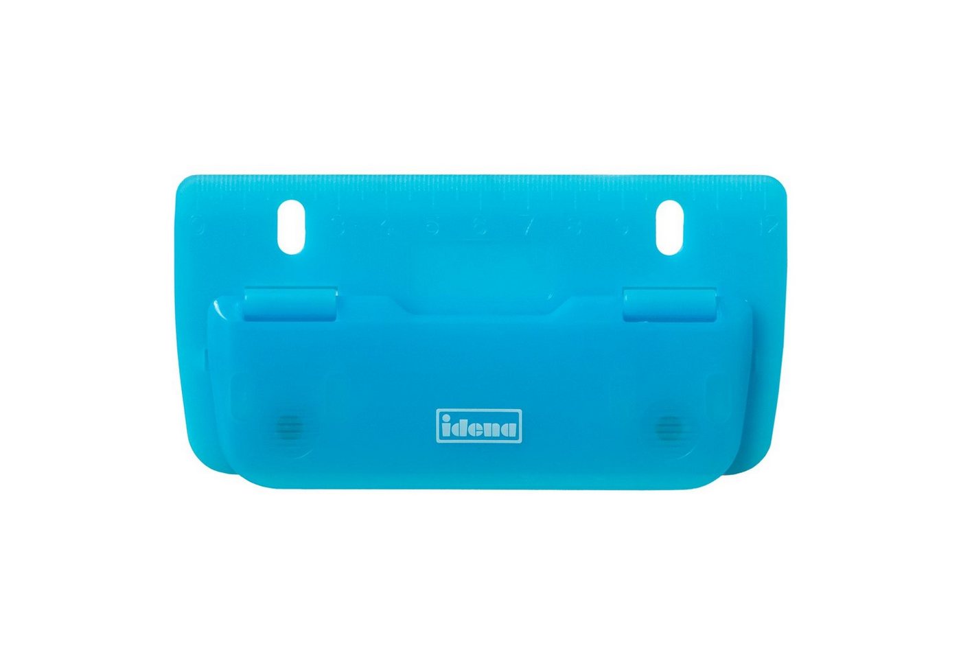 Idena Lochstanzer Idena 22100 - Taschenlocher, Lochung bis zu 4 Blatt, blau transparent Bild 2
