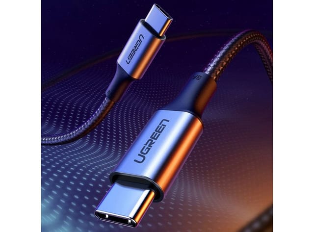 UGREEN Kabel USB Typ C 100 W Power Delivery Quick Charge 3.0 Kabel grau Smartphone-Kabel, (200 cm)
