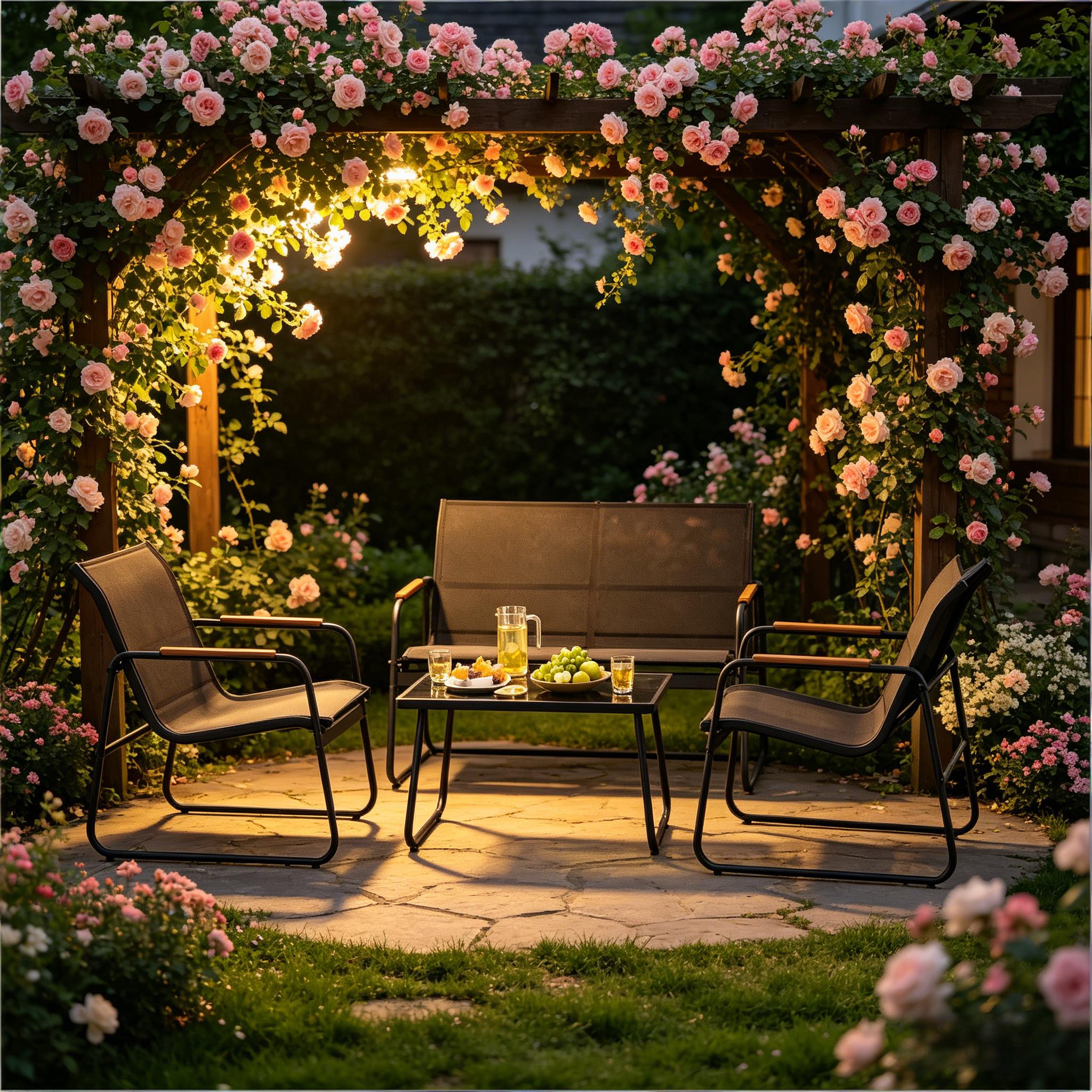 4-steil Gesprächsmöbel Set,patio Möbel Set,rasenmöbel Set,outdoor Möbel Set