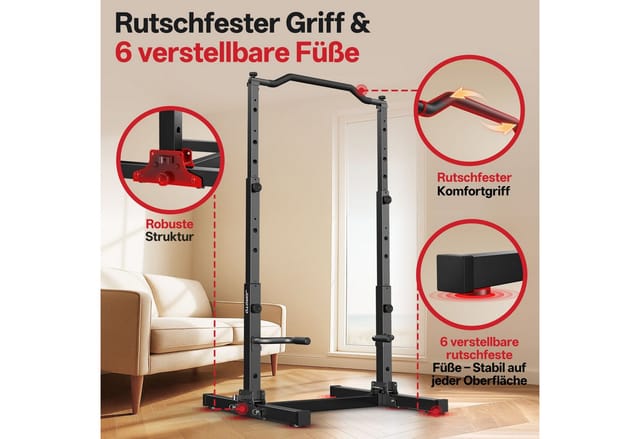 JOROTO Klimmzugstange JOROTO faltbarer Kraftturm, 7 Stufen einstellbar, Heimgymnastikgerät.