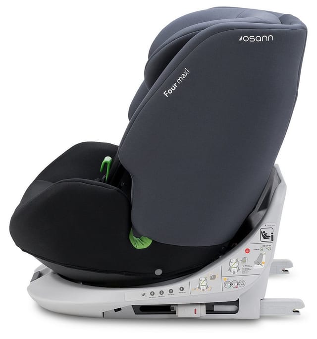 Osann Autokindersitz Four Maxi - 180 Grad drehbar, ab: 100 cm, bis: 150 cm, drehbarer Kindersitz mit viel Komfort und extra sicher