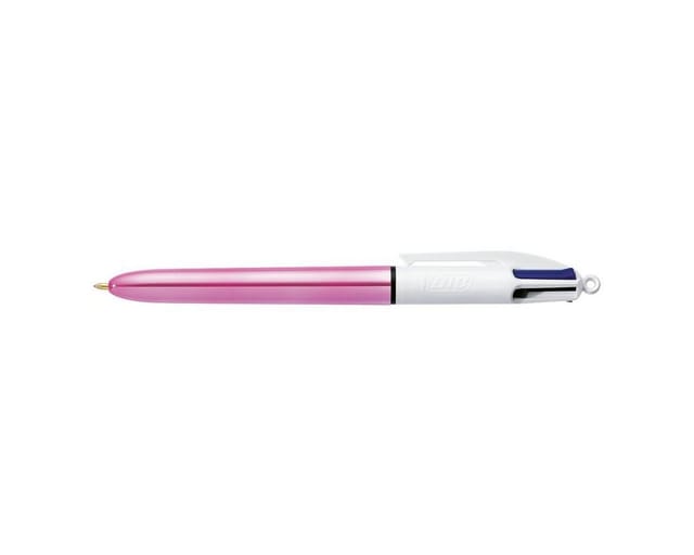 BIC Kugelschreiber 4 Colours Shine, 4 Farben in einem Stift