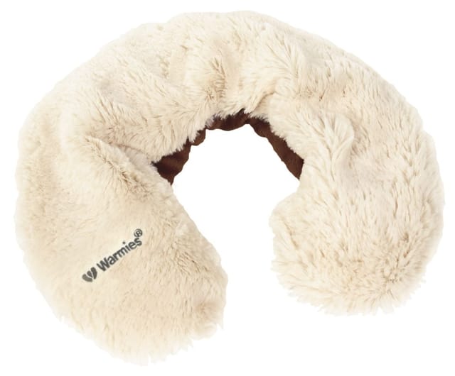 Warmies® Wärmekissen Warmies Necwarmer beige Mikrowelle/Backofen, (Nackenwärmer, Nackenhörnchen)