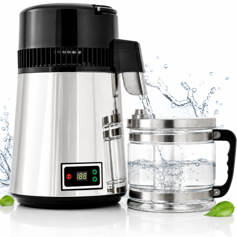 Elektrischer Wasserdestillierapparat 4 L Dw004 Mit Luftkühlsystem 4000 Ml
