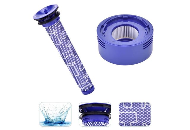 VERCO HEPA-Filter Ersatzfilter für Dyson V7 / V8, Zubehör für Für Dyson, Premium Hepa Ersatz Filter aus dem Zubehör 100% passgenau