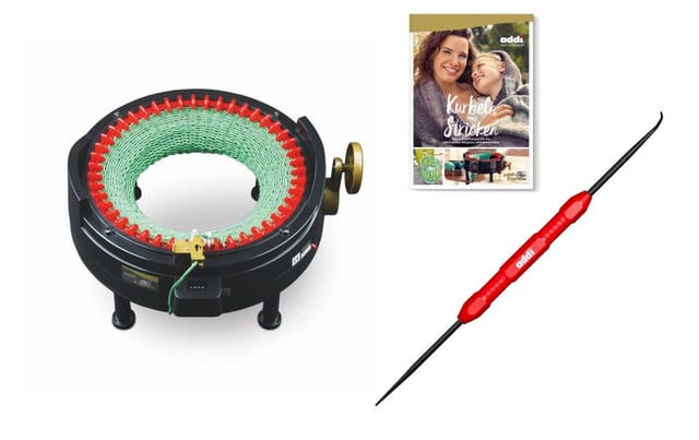 addi Strickmaschine addi-Express Kingsize Bundle mit Buch und Express-Haken