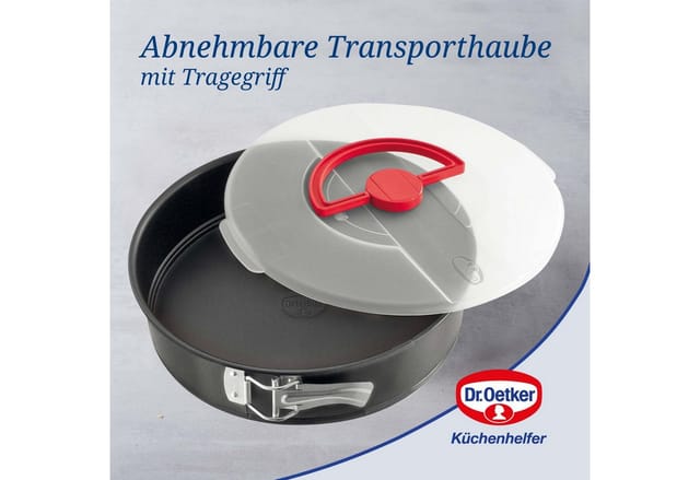 Dr. Oetker Küchenhelfer Springform Springform mit Transporthaube