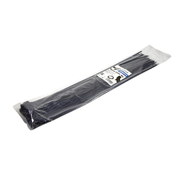 LogiLink Kabelbinder Kabelbinder-Set 100 Stück 4,4 mm breit, 500 mm lang, Schwarz