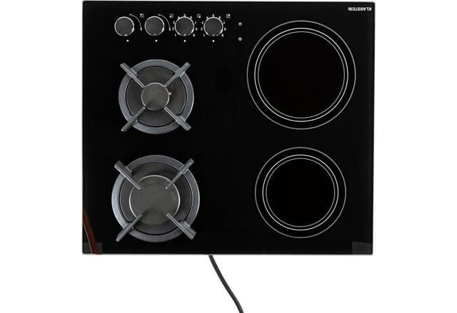 Klarstein Gas-Kochfeld MultiChef, 4 Kombi Multi Kochfelder Gaskochfelder 2 Brenner