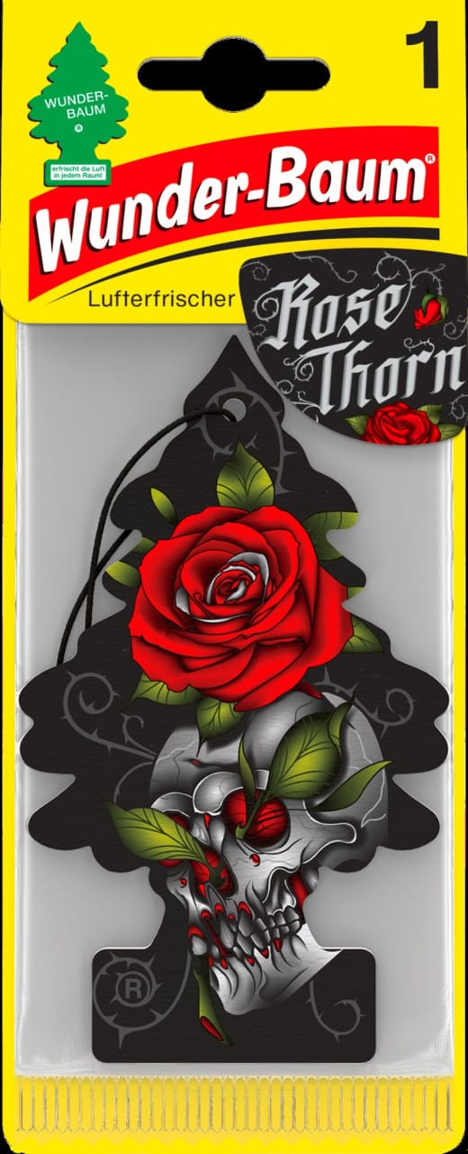 Wunder-Baum Raumduft Rose Thorn 3er Duftbäumchen Wunderbaum 3 Set Lufterfrischer Rosendorn