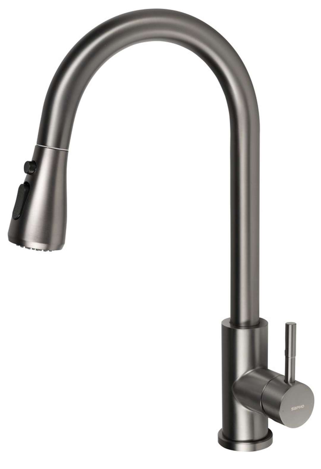 Sapho - Mikela Spültischarmatur Mit Ausziehbrause, Gun Metal 1106-30gm