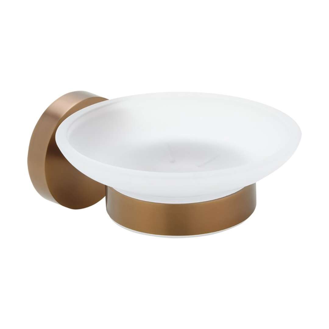 Sapho X-round - Seifenschale Copper, Milchglas, Mattes Kupfer Xr803pg
