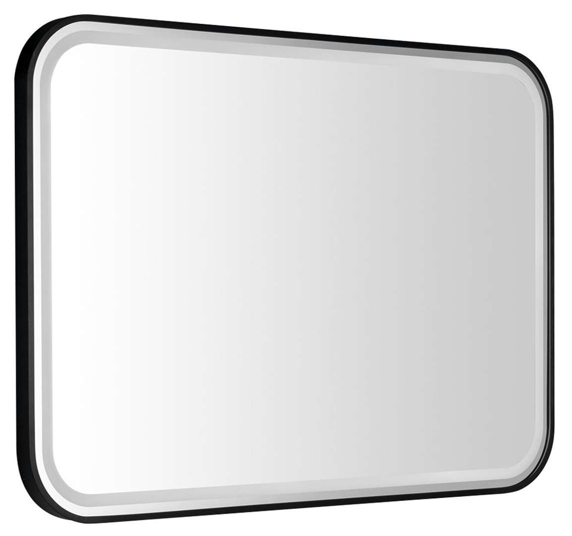 Sapho - Cetis Spiegel Mit Led-beleuchtung, 100 X 70 Cm, Matt Schwarz Ct100