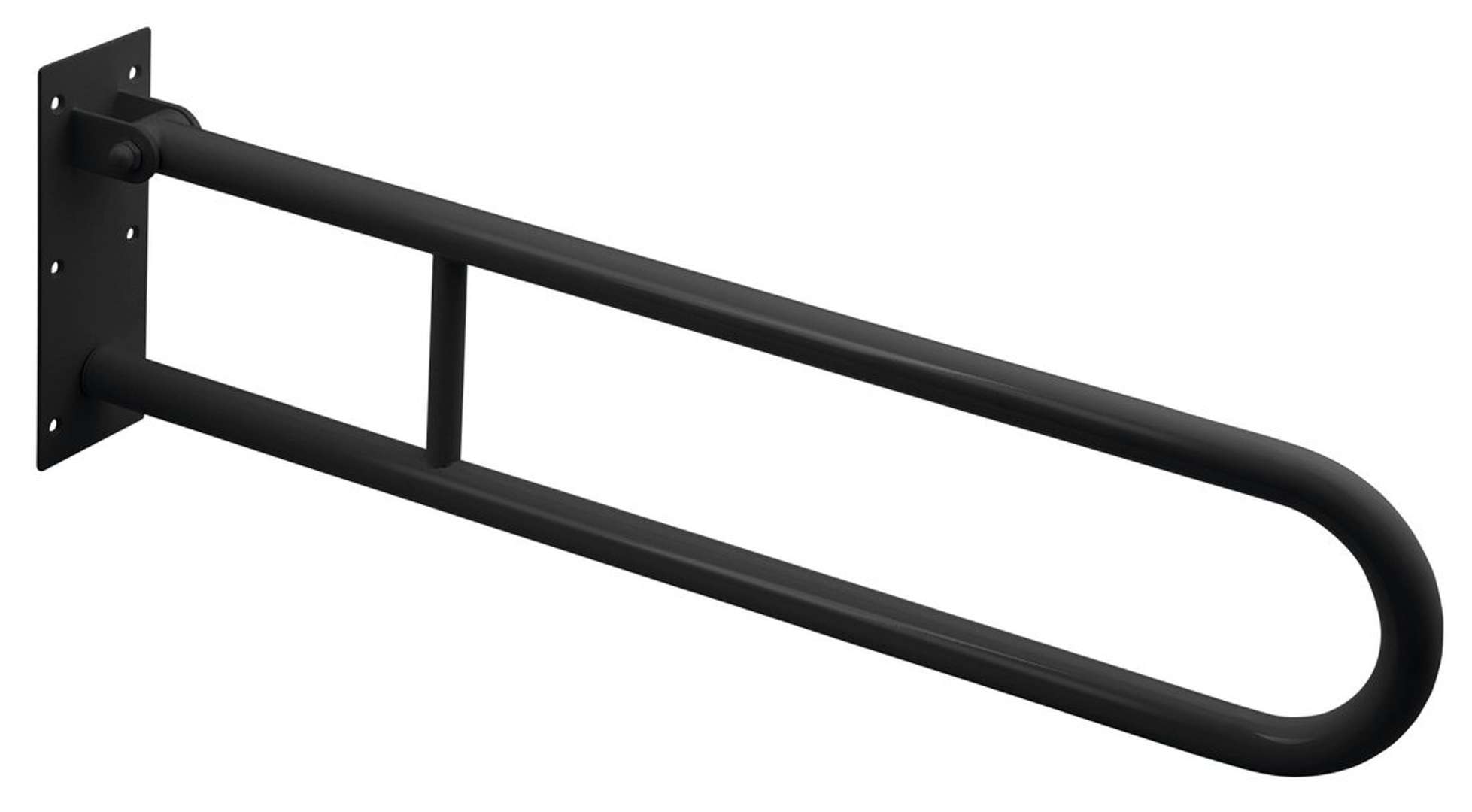 Sapho - Handicap Haltegriff, Länge 60 Cm, Klappbar, Mattschwarz Xh516b