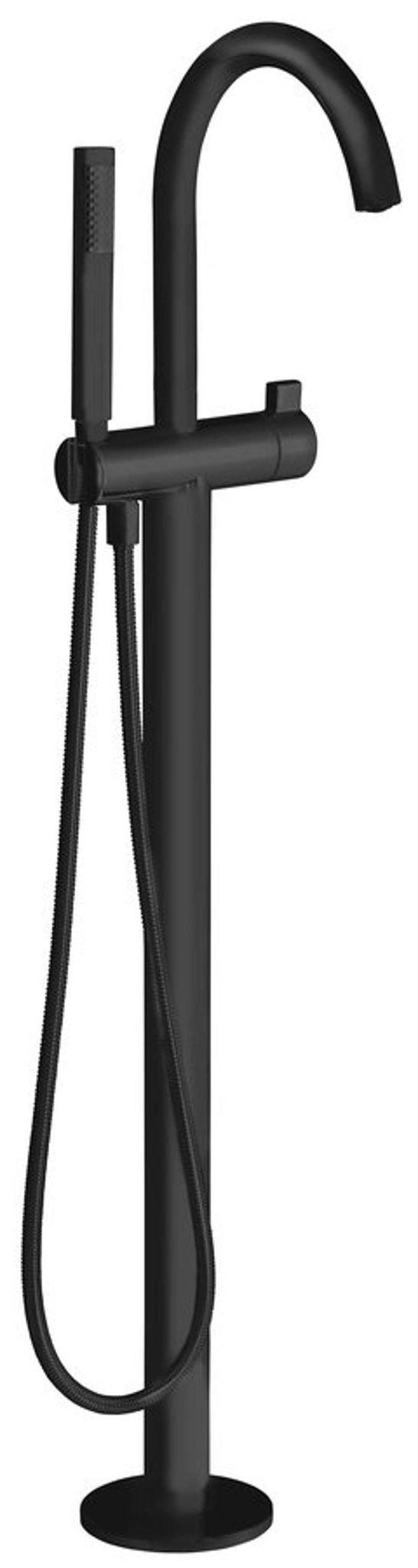 Sapho - Badewannenarmatur, Bodenmontage, Schwarz Matt R5018b