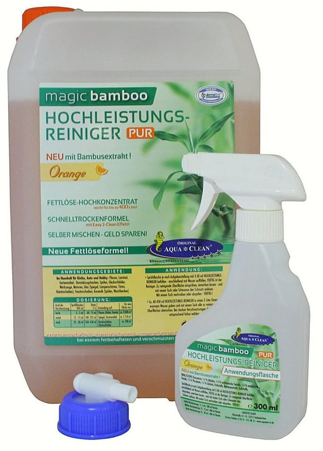 AQUA CLEAN Magic Bamboo Hochleistungsreiniger 5l Orange Reinigungskonzentrat