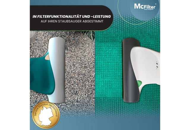 McFilter Staubsaugerbeutel 5 Stück oder 10 Stück, passend für Vorwerk Tiger VT260, Kobold VT265, VT270, VT300, 10 St., Alternative zu FP260