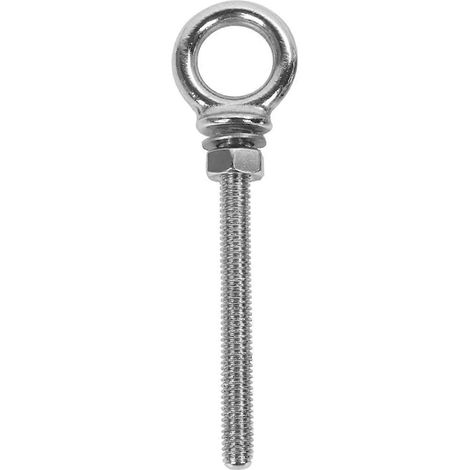 Robuste Hebeösen Aus Edelstahl Mit Muttern, Drehbare Ösen, Ringhakenbolzen, Befestigungsschrauben (m8 X 80 - 316) – 11,10 X 2,85 X 1,00 Cm