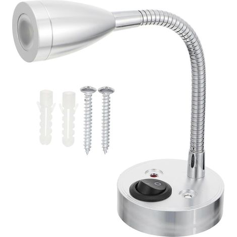 Universelle Wandstrahler Für Möbel, Gartenschläuche, 3-w-led-leselampe Für Boote, Wohnmobile Und Yachten – 20 X 6 X 6 Cm – Silber