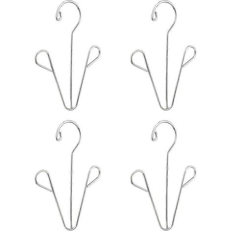 Set Mit 4 Hängenden Schuhregalen Aus Edelstahl Für Zuhause (silber)